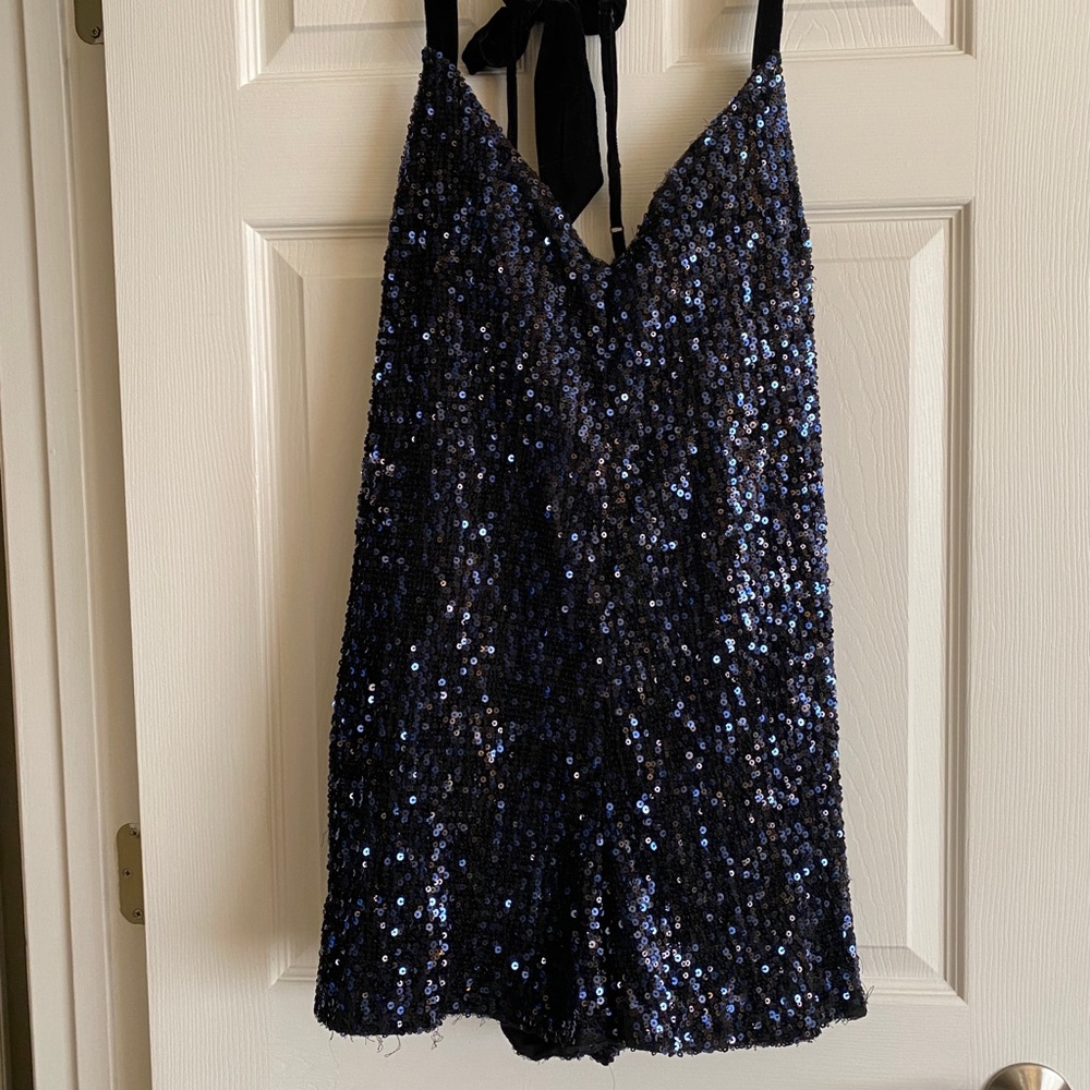 Sequined Free People Romper, XL